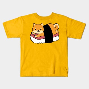 Shiba Inu Sushi Kids T-Shirt